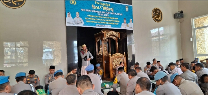 Polres Gowa Gelar Isra’ Mi’raj, Nabiyullah Muhammad SAW 1446 H/2025 M