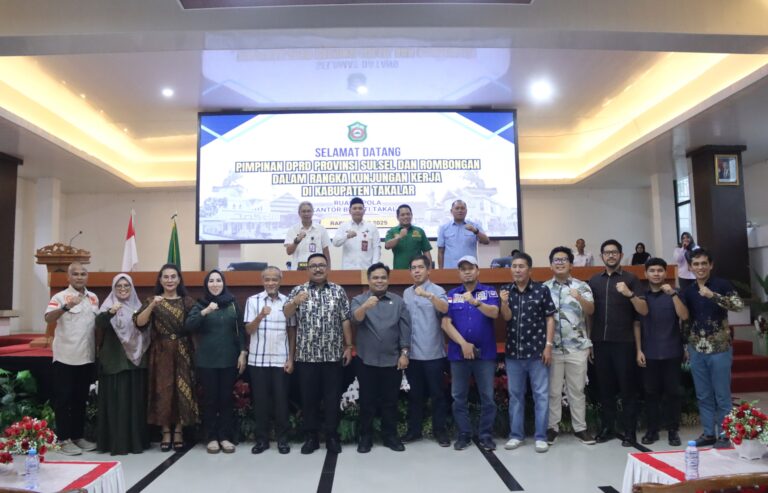 Wabup Takalar Terima Kunjungan Kerja Badan Anggaran (Banggar) DPRD Prov. Sulsel