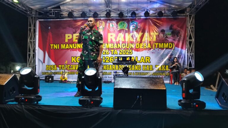 Ribuan Warga Padati Pesta Rakyat TMMD Ke 126 Kodim 1426 Takalar, TNI Selalu Dihati Rakyat