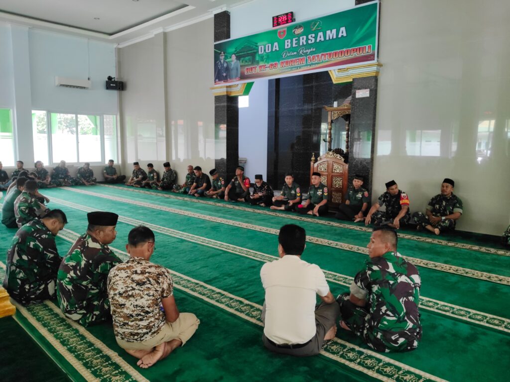 Sambut HUT Korem 141 Toddopuli Ke 69, Kodim 1426 Takalar Gelar Doa Bersama