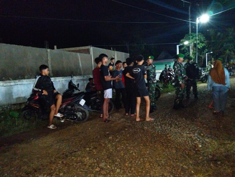 Personel Koramil 1426-01/Polut Bersinergi Patroli Bersama Komponen Pendukung