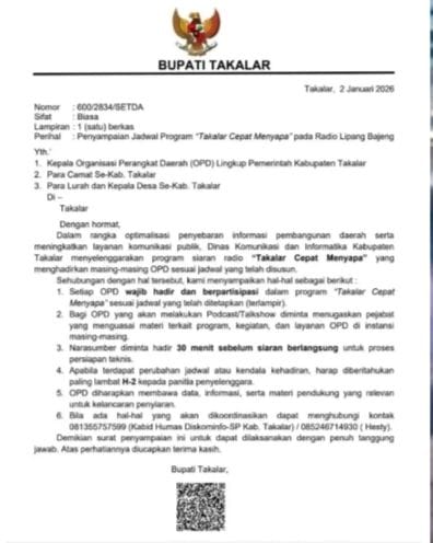 Perkuat Informasi Publik, Diskominfo Takalar Luncurkan “Takalar Cepat Menyapa”