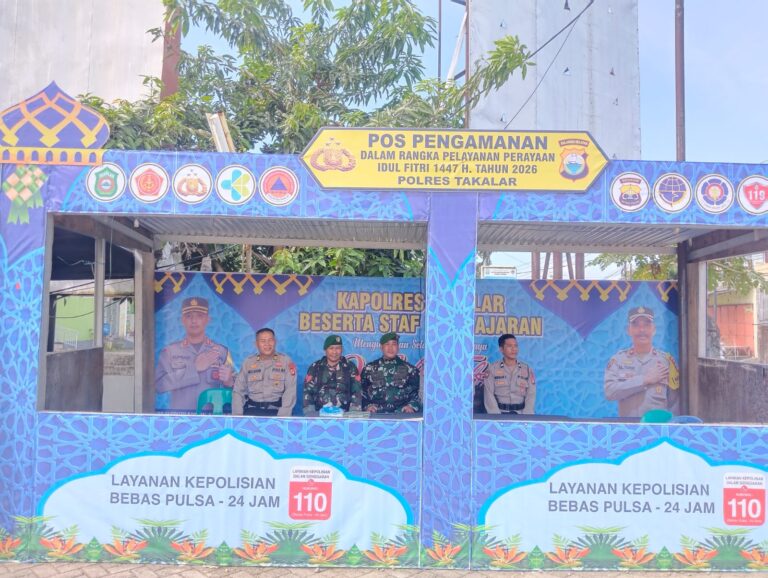 TNI-POLRI Bersama Instansi Terkait, Pantau Arus Mudik Lebaran Di Pos Pam Ketupat
