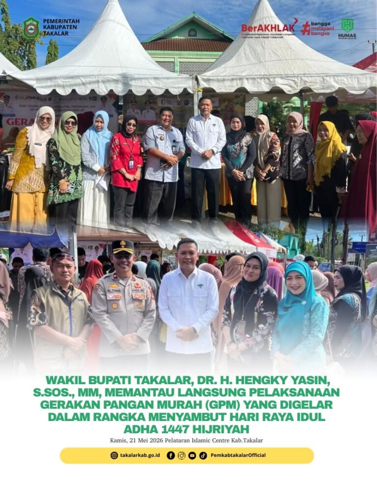 Wabup Takalar Hengky Yasin Pantau Langsung Gerakan Pangan Murah Jelang Idul Adha 1447 H