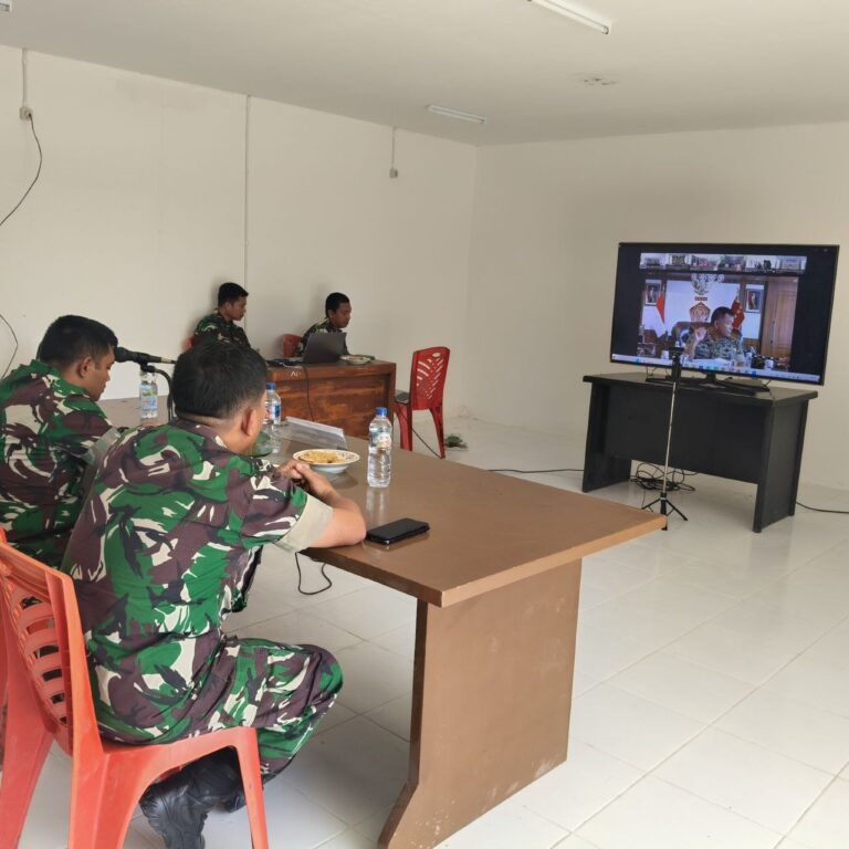 Dandim 1426 Takalar Ikuti Vicon Evaluasi Percepatan Pembangunan KDKMP, Tegaskan Komitmen Pendampingan di Lapangan