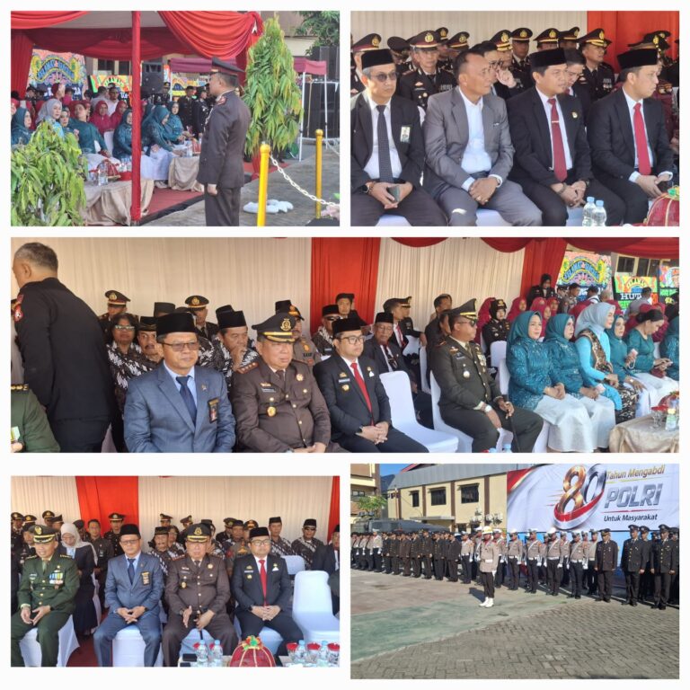 PP Polri Hadiri Upacara Peringatan HUT Bhayangkara ke-80 di Mako Polres Gowa