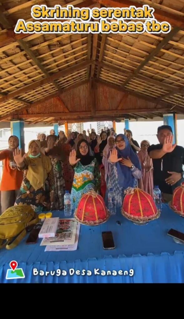 Skrining Serentak Assamaturu Bebas TBC di Desa Kanaeng, Ketua TP PKK Ajak Warga Deteksi Dini demi Takalar Sehat