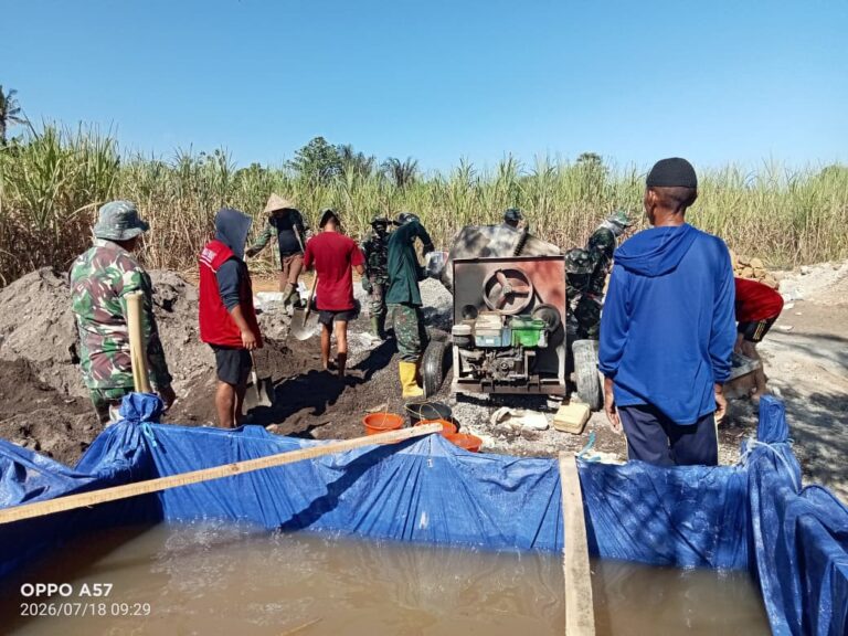 Pembangunan Jembatan Beton di Balangtanaya Terus Berjalan, Wujud Nyata Kemanunggalan TNI dan Rakyat