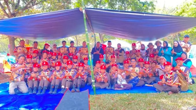 Bupati Takalar Turun Langsung ke Tenda Kontingen Jamnas XII di Cibubur, Cek Logistik dan Kesiapan Peserta