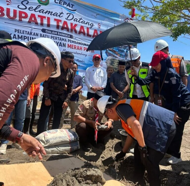 Dorong Kesejahteraan Nelayan, Bupati Takalar Daeng Manye Mulai Pembangunan Kampung Nelayan Merah Putih