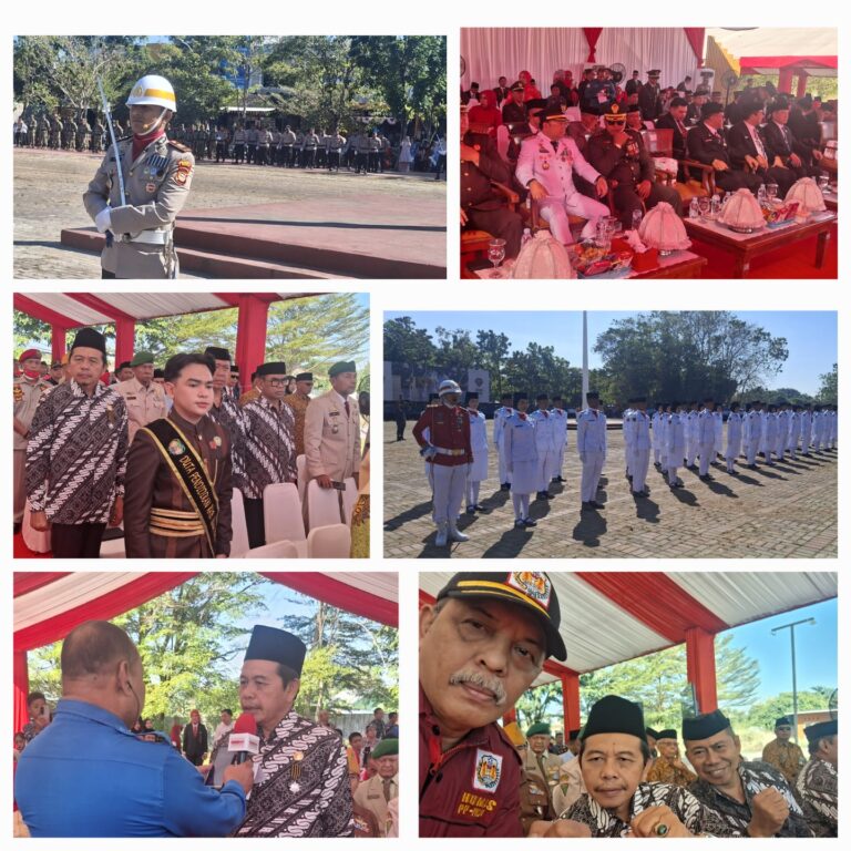 PP Polri Cabang Gowa Hadiri Upacara HUT Kemerdekaan RI ke-81 di Lapangan Hasanuddin