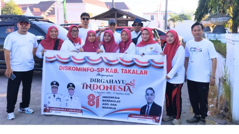 Meriahkan HUT RI ke-81, Diskominfo-SP Takalar Ajak Warga Kobarkan Semangat Merah Putih