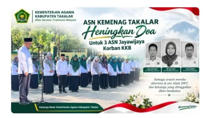 Tiga ASN Gugur di Papua, Kemenag Takalar Gelar Doa Bersama