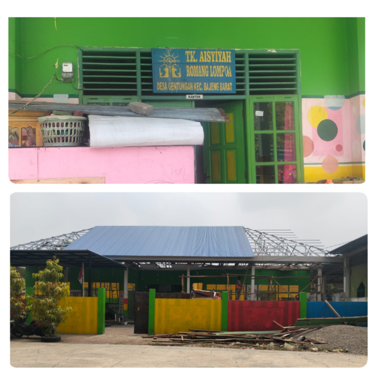 Diduga Proyek Siluman, Pekerjaan TK Aisyiyah Romang Lompoa di Desa Gentungan, Kecamatan Bajeng Barat, Disorot karena Tidak Transparan