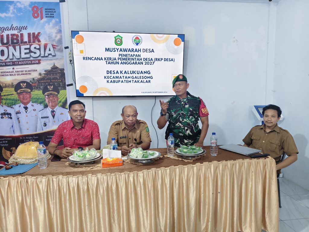 Babinsa Dorong Musrenbang Desa Jadi Wadah Aspirasi Masyarakat, Pembangunan Harus Tepat Sasaran