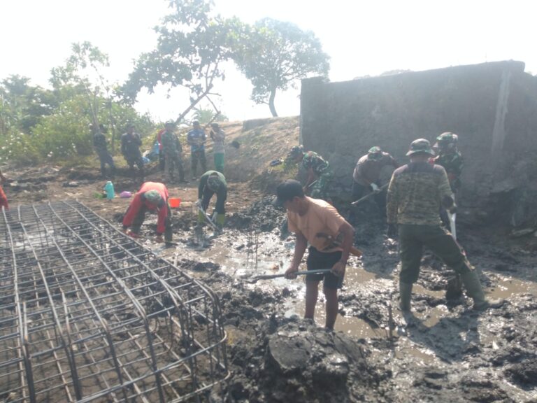 Pembangunan Jembatan Beton Galesong Timur Capai Progres 9 Persen, TNI Terus Genjot Pengerjaan